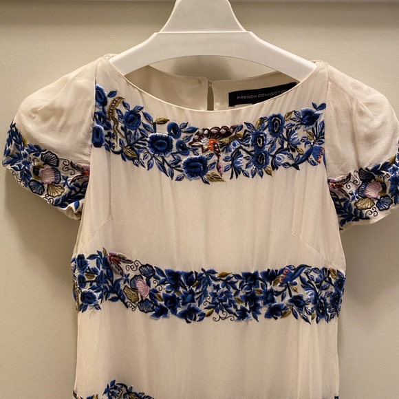 French Connection Embroidered Dress, 0 - Picture 3 of 9